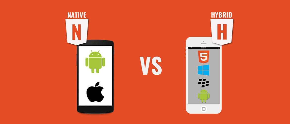 Which technology should choose between native & hybrid application development?