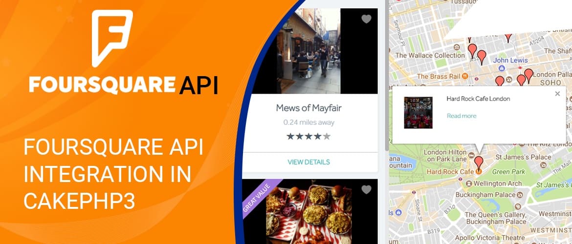 Foursquare API integration in CakePHP 3