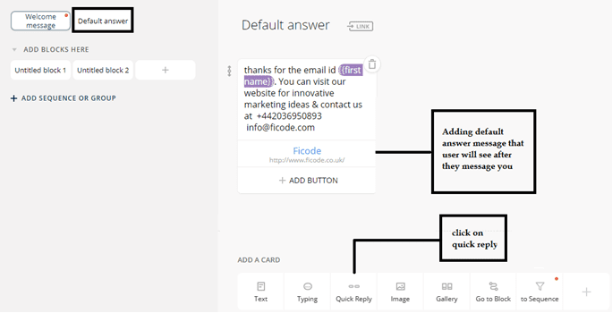 chatbot creatioun step 5