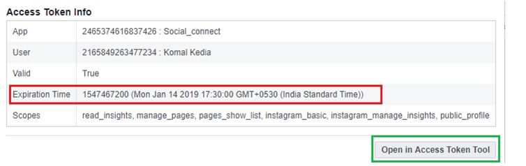open in access token tool